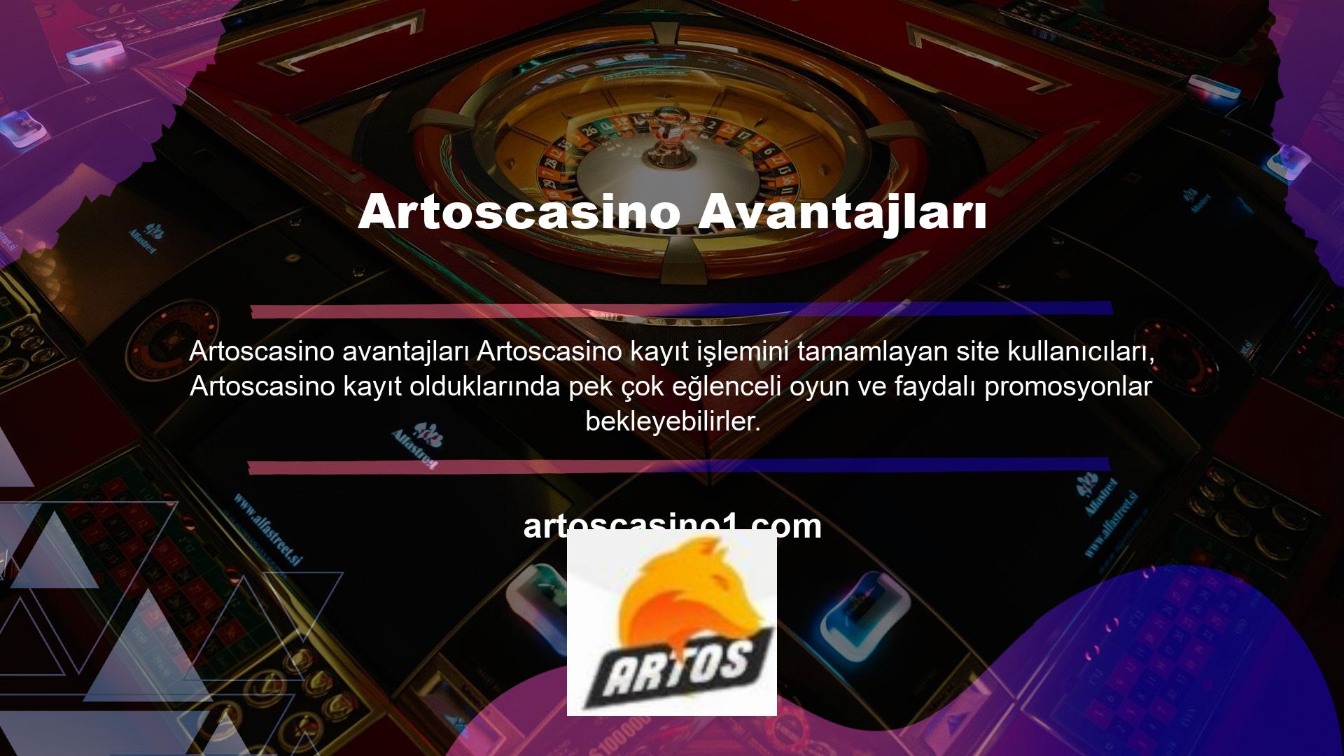 Artoscasino sadece gelir açısından değil, promosyonlar, bahis türleri, çevrimiçi bahis ve casino siteleri gibi içerikler açısından da iyi bir konuma sahiptir