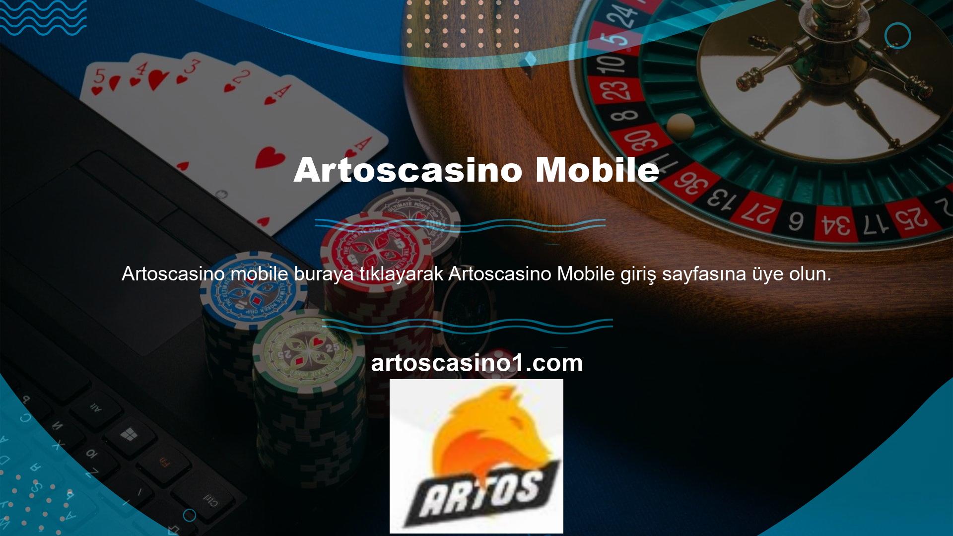 Artoscasino, web sitesi için oyun dostu bir mobil uygulama oluşturdu