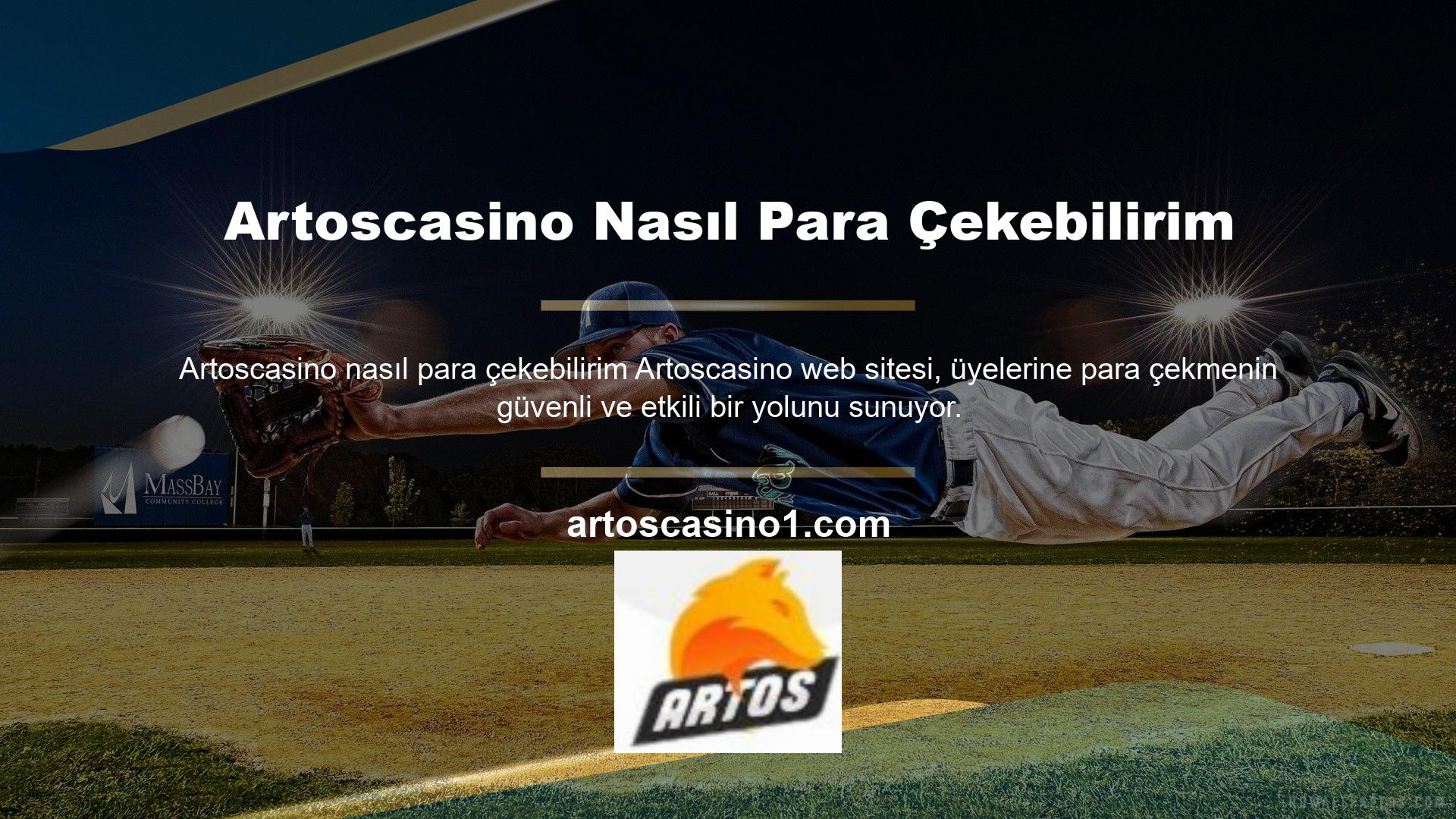 Dünyanın en ünlü casino siteleri Artoscasino sistemini kullanıyor ve sorunsuz bir ödeme sürecini garanti etmek için bu yöntemleri içeriyor